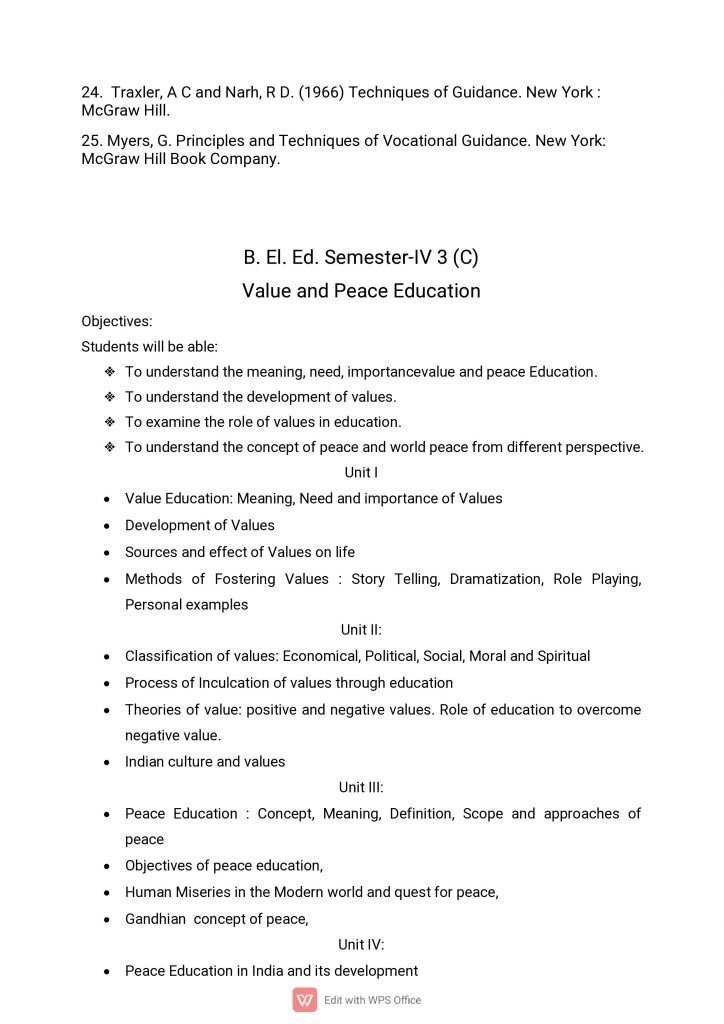 beled-fourth-year-syllabus-lucknow-university-value-and-peace-education